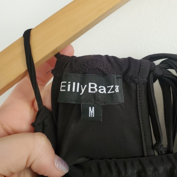 Eilly Bazar Black Split Leg Jumpsuit - Picture 5 of 9